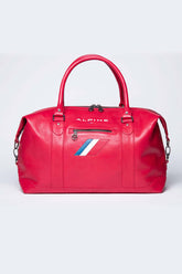 Leather travel bag Alpine A110 48h racing red